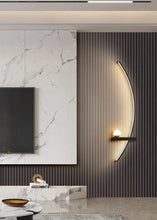 Load image into Gallery viewer, INSPIRA LIFESTYLES | Curva Wall Light, Unique Wall Light Fixture, Stylish Wall Sconce, Stylish Bedroom Wall Light, SCULPTURAL LIGHT, Restaurant Wall Light, Modern Wall Lighting Fixture, Modern Wall Lighting, Modern LED Wall Lamp, Minimalist Wall Sconce, Luxury Wall Lighting, Living Room Wall Sconce, Living Room Wall Light, LED Wall Light Fixtures, LED Wall Accent Light, Hotel Decor Wall Light, Decorative Wall Light, Contemporary Wall Light, Contemporary LED Wall Light, Art Wall Lighting, Bedside Light