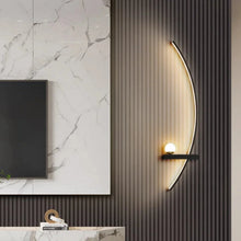 Load image into Gallery viewer, INSPIRA LIFESTYLES | Curva Wall Light, Unique Wall Light Fixture, Stylish Wall Sconce, Stylish Bedroom Wall Light, SCULPTURAL LIGHT, Restaurant Wall Light, Modern Wall Lighting Fixture, Modern Wall Lighting, Modern LED Wall Lamp, Minimalist Wall Sconce, Luxury Wall Lighting, Living Room Wall Sconce, Living Room Wall Light, LED Wall Light Fixtures, LED Wall Accent Light, Hotel Decor Wall Light, Decorative Wall Light, Contemporary Wall Light, Contemporary LED Wall Light, Art Wall Lighting, Bedside Light