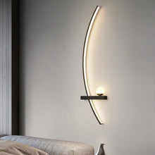 Load image into Gallery viewer, INSPIRA LIFESTYLES | Curva Wall Light, Unique Wall Light Fixture, Stylish Wall Sconce, Stylish Bedroom Wall Light, SCULPTURAL LIGHT, Restaurant Wall Light, Modern Wall Lighting Fixture, Modern Wall Lighting, Modern LED Wall Lamp, Minimalist Wall Sconce, Luxury Wall Lighting, Living Room Wall Sconce, Living Room Wall Light, LED Wall Light Fixtures, LED Wall Accent Light, Hotel Decor Wall Light, Decorative Wall Light, Contemporary Wall Light, Contemporary LED Wall Light, Art Wall Lighting, Bedside Light