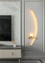 Load image into Gallery viewer, INSPIRA LIFESTYLES | Curva Wall Light, Unique Wall Light Fixture, Stylish Wall Sconce, Stylish Bedroom Wall Light, SCULPTURAL LIGHT, Restaurant Wall Light, Modern Wall Lighting Fixture, Modern Wall Lighting, Modern LED Wall Lamp, Minimalist Wall Sconce, Luxury Wall Lighting, Living Room Wall Sconce, Living Room Wall Light, LED Wall Light Fixtures, LED Wall Accent Light, Hotel Decor Wall Light, Decorative Wall Light, Contemporary Wall Light, Contemporary LED Wall Light, Art Wall Lighting, Bedside Light