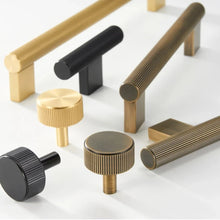 Load image into Gallery viewer, INSPIRA LIFESTYLES - Eos Antique Brass Knob & Pull Handles, WARDROBE HARDWARE, SIMPLE DRAWER PULL, MODERN HARDWARE, METAL HARDWARE, KITCHEN PULLS, KITCHEN HARDWARE, KITCHEN CABINET HARDWARE, FURNITURE PULL, DRAWER PULLS, DOOR PULLS, DOOR HARDWARE, DECORATIVE PULL, CLOSET PULL, CLOSET HARDWARE, CABINET PULLS, CABINET PULL, CABINET HARDWARE, BRASS HARDWARE, BATHROOM PULLS, BATHROOM HARDWARE, ANTIQUE BRASS HARDWARE