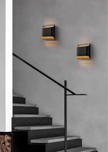Load image into Gallery viewer, Inspira LIfestyles | Fold Wall Sconce – Modern Minimalist LED Light made of copper finished in Gold or Black