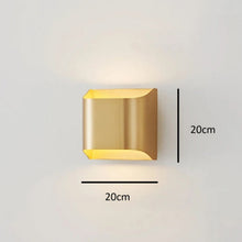 Load image into Gallery viewer, Inspira LIfestyles | Fold Wall Sconce – Modern Minimalist LED Light made of copper finished in Gold or Black
