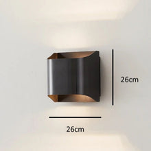 Load image into Gallery viewer, Inspira LIfestyles | Fold Wall Sconce – Modern Minimalist LED Light made of copper finished in Gold or Black