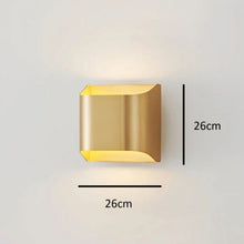 Load image into Gallery viewer, Inspira LIfestyles | Fold Wall Sconce – Modern Minimalist LED Light made of copper finished in Gold or Black