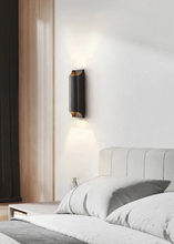Load image into Gallery viewer, Inspira LIfestyles | Fold Wall Sconce – Modern Minimalist LED Light made of copper finished in Gold or Black