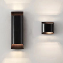 Load image into Gallery viewer, Inspira LIfestyles | Fold Wall Sconce – Modern Minimalist LED Light made of copper finished in Gold or Black