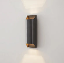 Load image into Gallery viewer, Inspira LIfestyles | Fold Wall Sconce – Modern Minimalist LED Light made of copper finished in Gold or Black