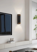 Load image into Gallery viewer, Inspira LIfestyles | Fold Wall Sconce – Modern Minimalist LED Light made of copper finished in Gold or Black