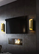 Load image into Gallery viewer, Inspira LIfestyles | Fold Wall Sconce – Modern Minimalist LED Light made of copper finished in Gold or Black