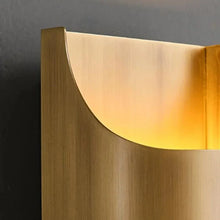Load image into Gallery viewer, Inspira LIfestyles | Fold Wall Sconce – Modern Minimalist LED Light made of copper finished in Gold or Black