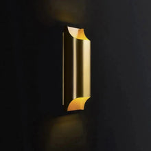 Load image into Gallery viewer, Inspira LIfestyles | Fold Wall Sconce – Modern Minimalist LED Light made of copper finished in Gold or Black