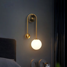 Load image into Gallery viewer, INSPIRA LIFESTYLES - Gentry Wall Sconce, WALL SCONCE, WALL LIGHT, WALL LAMP, Elegant Modern Glass Ball Wall Lamp, Contemporary Glass Ball Sconce, Modern Wall Lighting Fixture, Stylish Glass Ball Wall Light, Gold Finish Wall Lamp, LED Glass Ball Light, Luxury Wall Sconce, Modern Home Wall Lamp, Elegant Glass Ball Lighting, Chic Wall Light Fixture, Designer Wall Lamp, Sophisticated Glass Ball Lamp