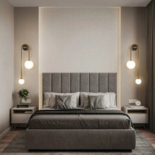 Load image into Gallery viewer, INSPIRA LIFESTYLES - Gentry Wall Sconce, WALL SCONCE, WALL LIGHT, WALL LAMP, Elegant Modern Glass Ball Wall Lamp, Contemporary Glass Ball Sconce, Modern Wall Lighting Fixture, Stylish Glass Ball Wall Light, Gold Finish Wall Lamp, LED Glass Ball Light, Luxury Wall Sconce, Modern Home Wall Lamp, Elegant Glass Ball Lighting, Chic Wall Light Fixture, Designer Wall Lamp, Sophisticated Glass Ball Lamp
