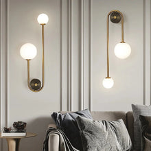 Load image into Gallery viewer, INSPIRA LIFESTYLES - Gentry Wall Sconce, WALL SCONCE, WALL LIGHT, WALL LAMP, Elegant Modern Glass Ball Wall Lamp, Contemporary Glass Ball Sconce, Modern Wall Lighting Fixture, Stylish Glass Ball Wall Light, Gold Finish Wall Lamp, LED Glass Ball Light, Luxury Wall Sconce, Modern Home Wall Lamp, Elegant Glass Ball Lighting, Chic Wall Light Fixture, Designer Wall Lamp, Sophisticated Glass Ball Lamp