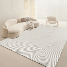 Load image into Gallery viewer, INSPIRA LIFESTYLES - Concentric Rings Large Area Rug - ABSTRACT RUG, ACCENT RUG, AREA RUG, BEDROOM CARPET, BEDROOM RUG, CARPET, DINING ROOM CARPET, DINING ROOM RUG, FLOOR COVERING, FLOOR MAT, GEOMETRIC RUG, LIVING ROOM CARPET, LIVING ROOM RUG, MINIMALIST, MODERN RUG, NORDIC, PILE CARPET, POLYESTER RUG, RUG, RUGS, SCANDINAVIAN, SIMPLE, TUFTED RUG, WOVEN RUG