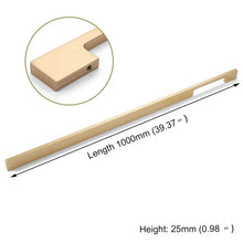 Load image into Gallery viewer, INSPIRA LIFESTYLES - Lex Long Pull Handles, sleek aluminum long pull handles, integrated appliance pull, cabinet and wardrobe pull hardware, matte black and satin brass finishes, contemporary drawer and door pulls