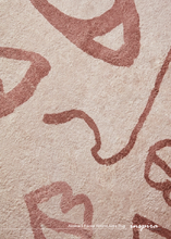 Load image into Gallery viewer, INSPIRA LIFESTYLES - Abstract Faces Round Area Rug, Miró-inspired rug, artistic round area rug, abstract art rug, modern statement rug, colourful round rug, creative interior flooring