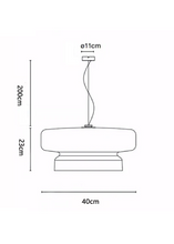 Load image into Gallery viewer, INSPIRA LIFESTYLES - Canto Tinted Glass Pendant, sculptural glass pendant light, layered tinted glass lighting, olive green glass pendant, plum glass pendant, rust glass pendant, modern interior lighting, designer glass pendant, hospitality lighting