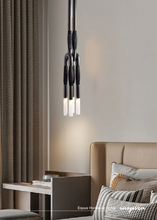 Load image into Gallery viewer, INSPIRA LIFESTYLES - Equus horsehair lights, horsehair wall sconce, horsehair pendant light, equestrian inspired lighting, sculptural wall lighting, modern pendant lighting, boutique hospitality lighting