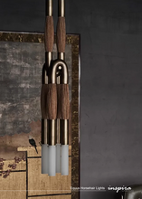 Load image into Gallery viewer, INSPIRA LIFESTYLES - Equus horsehair lights, horsehair wall sconce, horsehair pendant light, equestrian inspired lighting, sculptural wall lighting, modern pendant lighting, boutique hospitality lighting