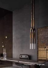 Load image into Gallery viewer, INSPIRA LIFESTYLES - Equus horsehair lights, horsehair wall sconce, horsehair pendant light, equestrian inspired lighting, sculptural wall lighting, modern pendant lighting, boutique hospitality lighting