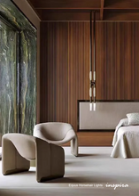 Load image into Gallery viewer, INSPIRA LIFESTYLES - Equus horsehair lights, horsehair wall sconce, horsehair pendant light, equestrian inspired lighting, sculptural wall lighting, modern pendant lighting, boutique hospitality lighting