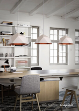 Load image into Gallery viewer, INSPIRA LIFESTYLES - Geohex Dome Pendant, industrial geometric pendant light, faceted metal dome pendant, copper interior pendant light, black industrial pendant, white industrial pendant, dining table pendant lighting, kitchen island pendant light, restaurant pendant lighting