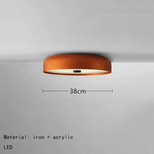 Load image into Gallery viewer, INSPIRA LIFESTYLES - Ivalo Ceiling Light, circular LED ceiling light, iron body ceiling fixture, frosted diffuser ceiling light, Scandinavian ceiling light, hallway ceiling lighting, bedroom ceiling light