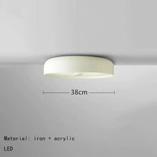 Load image into Gallery viewer, INSPIRA LIFESTYLES - Ivalo Ceiling Light, circular LED ceiling light, iron body ceiling fixture, frosted diffuser ceiling light, Scandinavian ceiling light, hallway ceiling lighting, bedroom ceiling light