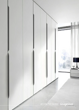 Load image into Gallery viewer, INSPIRA LIFESTYLES - Jet Long Pull Handles, minimalist cabinet pull handles, blade style cabinet hardware, edge mounted cabinet handles, long pull handles black gold, modern kitchen cabinet hardware, aluminium cabinet handles