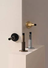 Load image into Gallery viewer, INSPIRA LIFESTYLES - Knurled Wall Door Stops with crisscross diamond-pattern detailing, adjustable length and rubber cushion pads in Matte Black, Satin Brass, Bright Chrome and Antique Bronze.