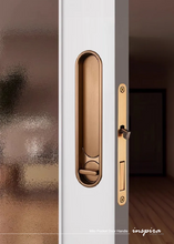 Load image into Gallery viewer, INSPIRA LIFESTYLES - Milo Pocket Door Handle, recessed pocket door handle, sliding door recessed pull, zinc alloy pocket door hardware, modern flush door handle, minimalist sliding door handle