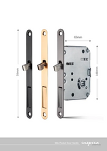 Load image into Gallery viewer, INSPIRA LIFESTYLES - Milo Pocket Door Handle, recessed pocket door handle, sliding door recessed pull, zinc alloy pocket door hardware, modern flush door handle, minimalist sliding door handle