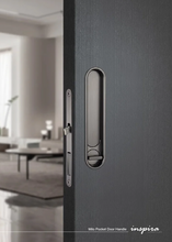 Load image into Gallery viewer, INSPIRA LIFESTYLES - Milo Pocket Door Handle, recessed pocket door handle, sliding door recessed pull, zinc alloy pocket door hardware, modern flush door handle, minimalist sliding door handle