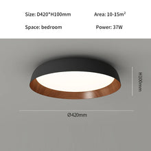 Load image into Gallery viewer, INSPIRA LIFESTYLES - Noar Ceiling Light, Scandinavian ceiling light, walnut-toned ceiling light, flush mount LED ceiling light, Nordic interior lighting, minimalist ceiling light, contemporary interior lighting, designer ceiling fixture