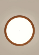 Load image into Gallery viewer, INSPIRA LIFESTYLES - Noar Ceiling Light, Scandinavian ceiling light, walnut-toned ceiling light, flush mount LED ceiling light, Nordic interior lighting, minimalist ceiling light, contemporary interior lighting, designer ceiling fixture