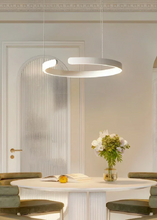 Load image into Gallery viewer, INSPIRA LIFESTYLES - Cuff Circular Pendant - ABSTRACT, HANGING RING LIGHT, LED, LED CHANDELIER, LED LIGHT, LED LIGHT RING, LIGHT, LIGHT FIXTURE, LIGHTING, LIGHTS, MINIMALIST LIGHT, MODERN CHANDLIER, MODERN PENDANT LIGHT, SCULPTURAL LIGHT, SIMPLE DESIGN