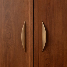 Load image into Gallery viewer, INSPIRA LIFESTYLES – Fin Antique Bronze Handles, curved cabinet pull, sculptural bronze hardware, organic modern cabinet handle, antique bronze drawer pull, designer cabinetry hardware