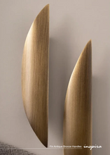 Load image into Gallery viewer, INSPIRA LIFESTYLES – Fin Antique Bronze Handles, curved cabinet pull, sculptural bronze hardware, organic modern cabinet handle, antique bronze drawer pull, designer cabinetry hardware