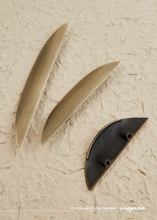 Load image into Gallery viewer, INSPIRA LIFESTYLES – Fin Antique Bronze Handles, curved cabinet pull, sculptural bronze hardware, organic modern cabinet handle, antique bronze drawer pull, designer cabinetry hardware