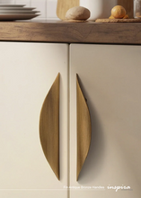 Load image into Gallery viewer, INSPIRA LIFESTYLES – Fin Antique Bronze Handles, curved cabinet pull, sculptural bronze hardware, organic modern cabinet handle, antique bronze drawer pull, designer cabinetry hardware