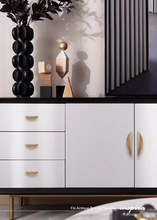 Load image into Gallery viewer, INSPIRA LIFESTYLES – Fin Antique Bronze Handles, curved cabinet pull, sculptural bronze hardware, organic modern cabinet handle, antique bronze drawer pull, designer cabinetry hardware