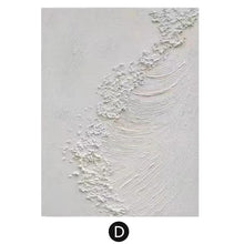 Load image into Gallery viewer, INSPIRA LIFESTYLES | Nami Series Acrylic Paintings all-white acrylic paintings displayed together, each with a unique highly textured wave pattern, creating a cohesive monochrome art collection for a modern wall.