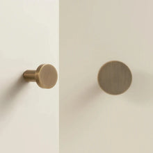 Load image into Gallery viewer, INSPIRA LIFESTYLES | Oren Solid Brass Knob & Pull Handles – Brushed Nickel, Brushed Brass, Antique Bronze Cabinet Hardware by Inspira Lifestyles, Luxury Kitchen Handles, Wardrobe Pulls, Modern Interior Design, Decorative Furniture Hardware, Drawer Knobs, Cabinet Accessories