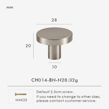 Load image into Gallery viewer, INSPIRA LIFESTYLES | Oren Solid Brass Knob & Pull Handles – Brushed Nickel, Brushed Brass, Antique Bronze Cabinet Hardware by Inspira Lifestyles, Luxury Kitchen Handles, Wardrobe Pulls, Modern Interior Design, Decorative Furniture Hardware, Drawer Knobs, Cabinet Accessories