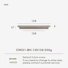 Load image into Gallery viewer, INSPIRA LIFESTYLES | Oren Solid Brass Knob & Pull Handles – Brushed Nickel, Brushed Brass, Antique Bronze Cabinet Hardware by Inspira Lifestyles, Luxury Kitchen Handles, Wardrobe Pulls, Modern Interior Design, Decorative Furniture Hardware, Drawer Knobs, Cabinet Accessories