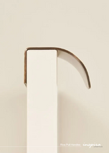 Load image into Gallery viewer, INSPIRA LIFESTYLES - RIVA PULL HANDLES, EDGE PULL HANDLES, SOLID BRASS CABINET HANDLE, MODERN ARC HANDLE, ERGONOMIC CABINET PULL, MINIMAL CABINET HARDWARE, BUILT IN EDGE PULL, KITCHEN DRAWER EDGE HANDLE, ANTIQUE BRONZE CABINET HANDLE, BRUSHED GOLD EDGE PULL, BLACK CABINET HARDWARE, WHITE CABINET HANDLE, ARCHITECTURAL CABINET HARDWARE, CONTEMPORARY MILLWORK HARDWARE, INSPIRA LIFESTYLES