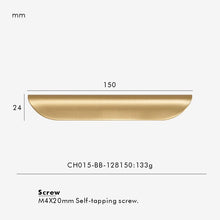 Load image into Gallery viewer, INSPIRA LIFESTYLES - RIVA PULL HANDLES, EDGE PULL HANDLES, SOLID BRASS CABINET HANDLE, MODERN ARC HANDLE, ERGONOMIC CABINET PULL, MINIMAL CABINET HARDWARE, BUILT IN EDGE PULL, KITCHEN DRAWER EDGE HANDLE, ANTIQUE BRONZE CABINET HANDLE, BRUSHED GOLD EDGE PULL, BLACK CABINET HARDWARE, WHITE CABINET HANDLE, ARCHITECTURAL CABINET HARDWARE, CONTEMPORARY MILLWORK HARDWARE, INSPIRA LIFESTYLES