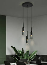 Load image into Gallery viewer, Kaisa Black Glass Pendant